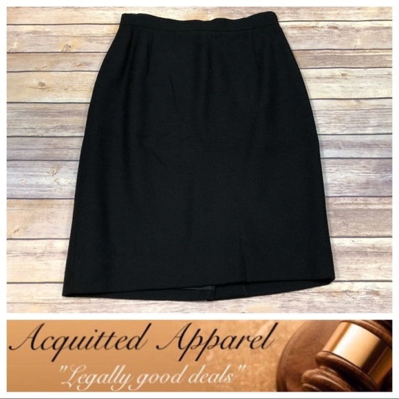 Valentino Black Dressy Pencil Skirt Workwear